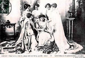 ALGER - BATAILLE DE FLEURS - REINES PARISIENNES -AVRIL 1912